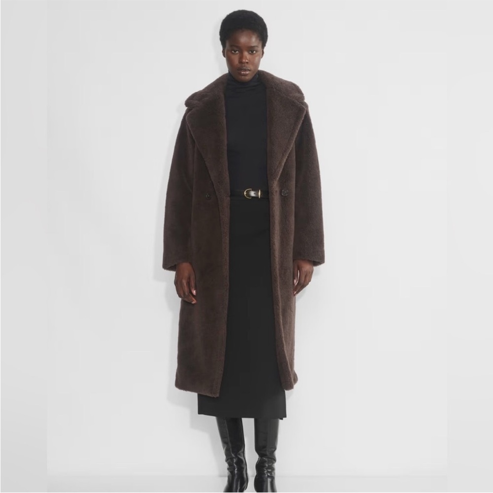 Babaton Brown Teddy Jacket